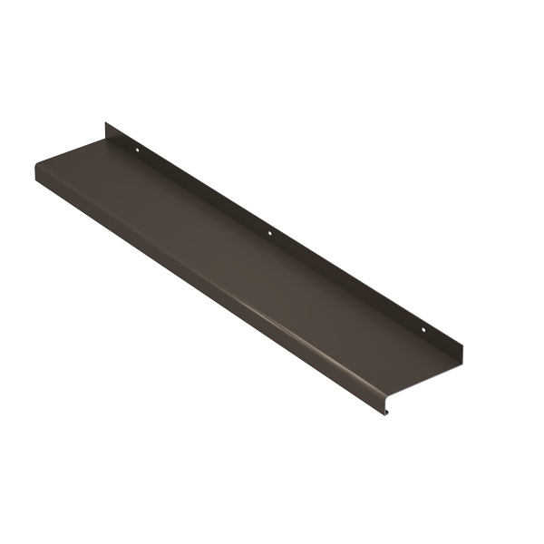 Alu Fensterbank aussen, dunkelbronze, bronze C34 mit 40mm Tropfkante, 300x50mm